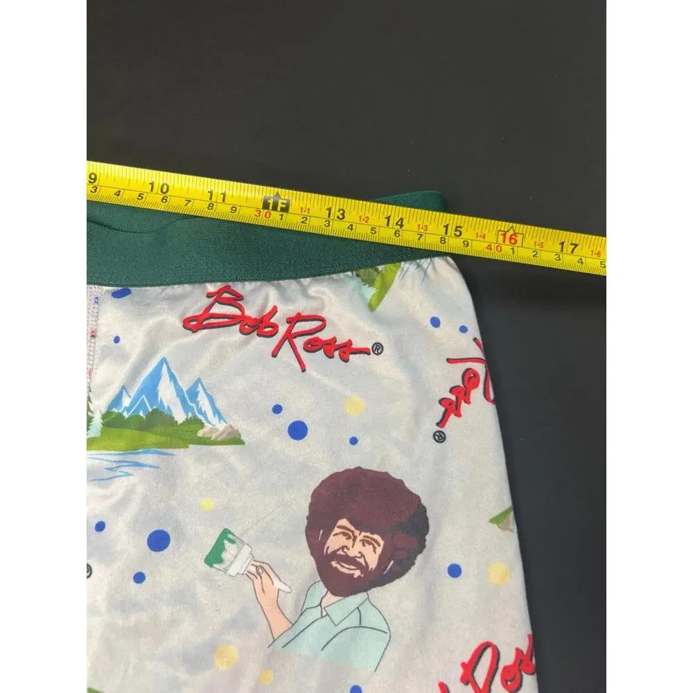 Bob‎ Ross All Over Print Boxer Briefs Men's XL Happy Little Trees Paint Brush